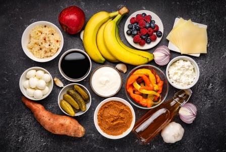 Probiotica eten op tafel